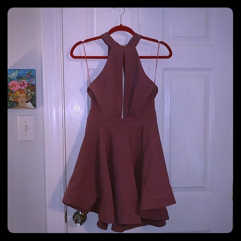 Flirty retro purple dress